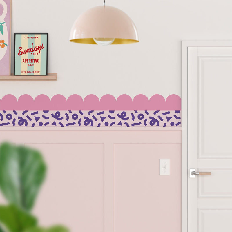 Memphis - Frise Papier Peint Personnalisable