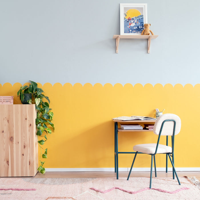 Papier peint sur mesure festonné personnalisable