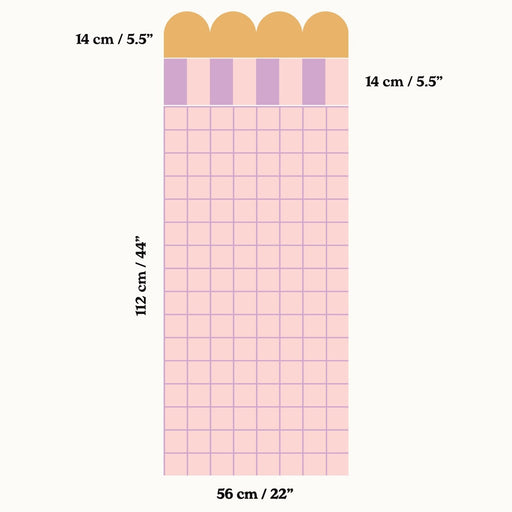 Bespoke Half Wall Wallpaper - Peel & Stick Wallpapers by Made of Sundays
