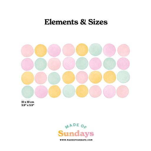Bespoke Mix Polka Dot Wall Stickers - Wall Stickers by Made of Sundays