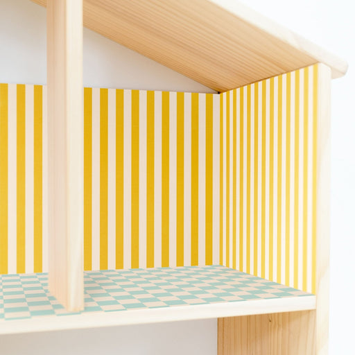 Bespoke Striped Dollhouse Wallpaper - Dollhouse Wallpapers by Made of Sundays