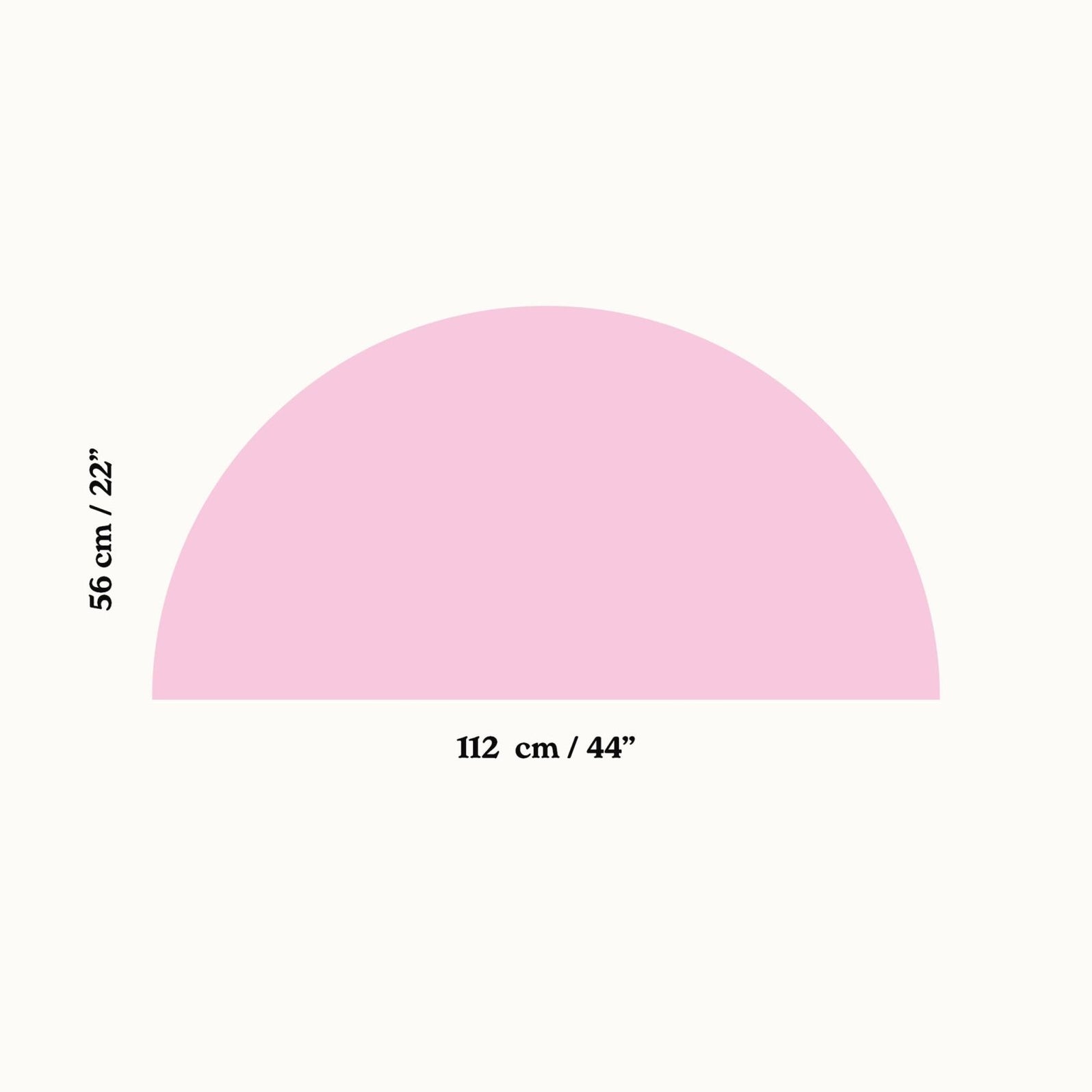 Sticker mural demi-cercle à coller | Made of Sundays