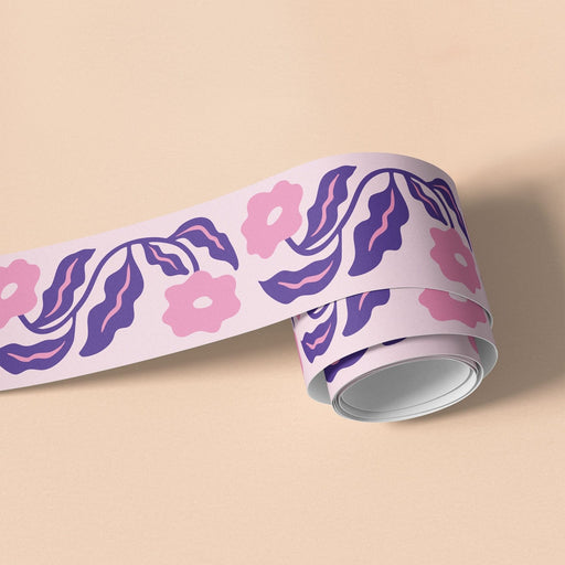 Bloom Nouveau Floral Wallpaper Border - Peel & Stick Wallpapers by Made of Sundays