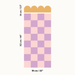 Checkerboard Half Wall Bespoke Wallpaper - Peel & Stick Wallpapers by Made of Sundays