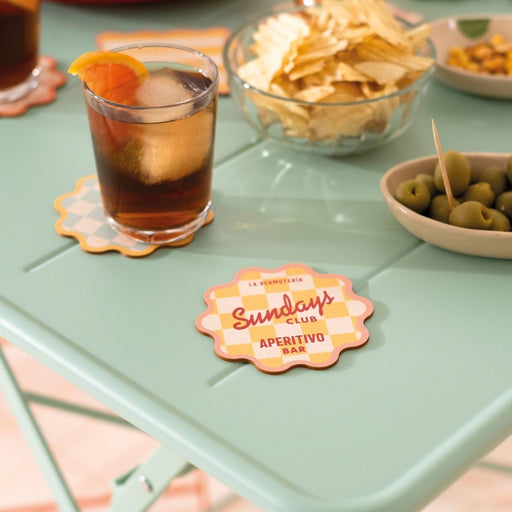 Checkerboard Plywood Coasters, Cookie - Tablewares by Made of Sundays