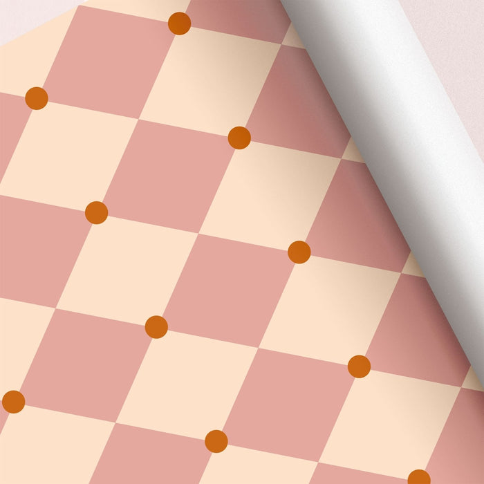 Diamond Bespoke Half - Wall Wallpaper - Peel & Stick Wallpapers by Made of Sundays