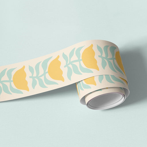 Flower Parade Wallpaper Border - Peel & Stick Wallpapers by Made of Sundays