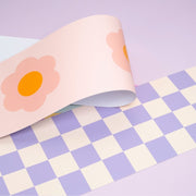 Flowers Wallpaper Border - Peel & Stick Wallpapers by Made of Sundays