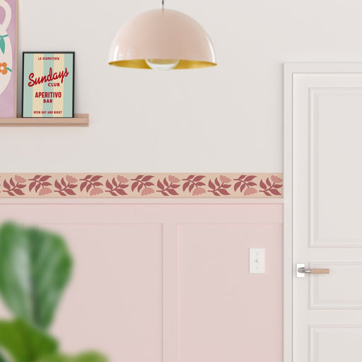 Garden Affairs Floral Wallpaper Border - Peel & Stick Wallpapers by Made of Sundays