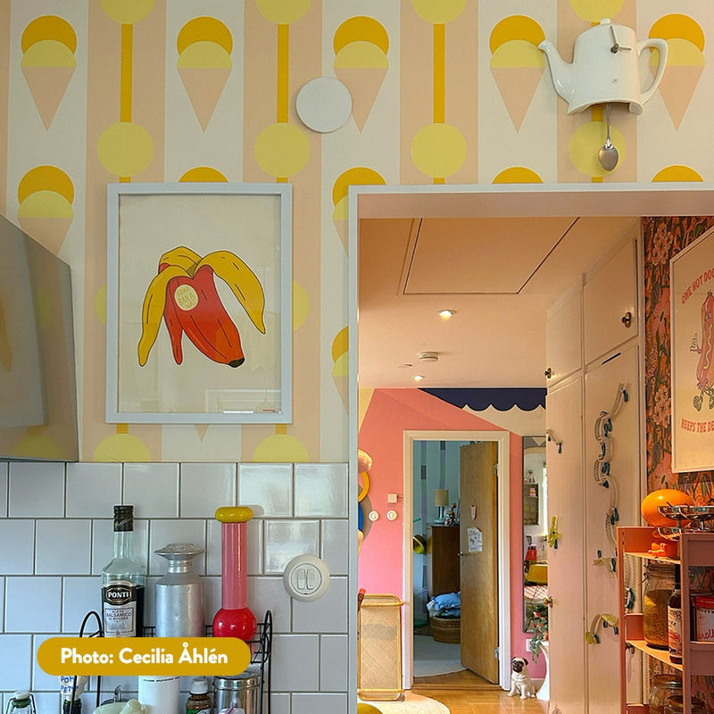 Ice Cream Wallpaper - Peel & Stick Wallpapers by Made of Sundays