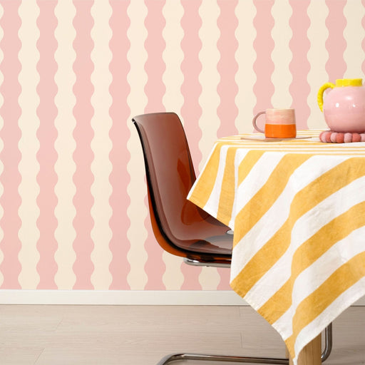 Mafaldine Stripes Bespoke Wallpaper - Peel & Stick Wallpapers by Made of Sundays