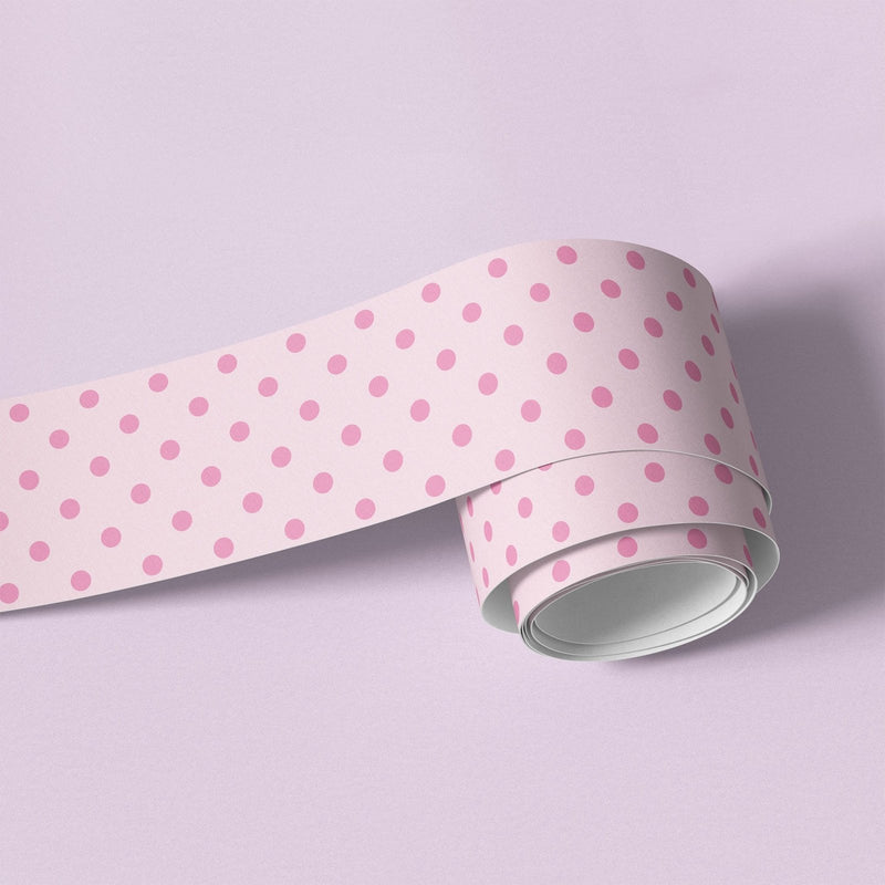 Polka Dot Wallpaper Border - Peel & Stick Wallpapers by Made of Sundays