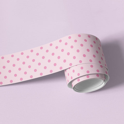 Polka Dot Wallpaper Border - Peel & Stick Wallpapers by Made of Sundays