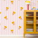 Pommes Club Rot Weiß Wallpaper - Peel & Stick Wallpapers by Made of Sundays