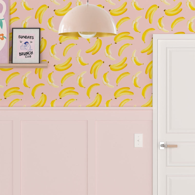 Pop Bananas Wallpaper - Peel & Stick Wallpapers by Made of Sundays
