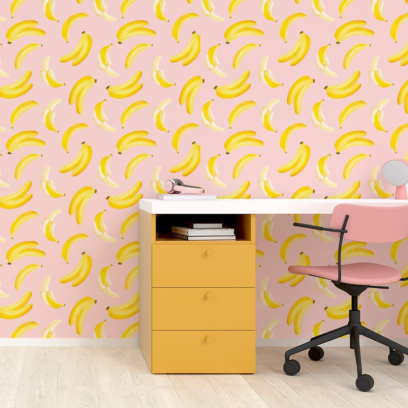 Pop Bananas Wallpaper - Peel & Stick Wallpapers by Made of Sundays