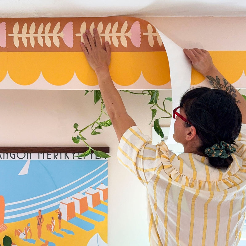 Pretty Betty Wallpaper Border - Peel & Stick Wallpapers by Made of Sundays