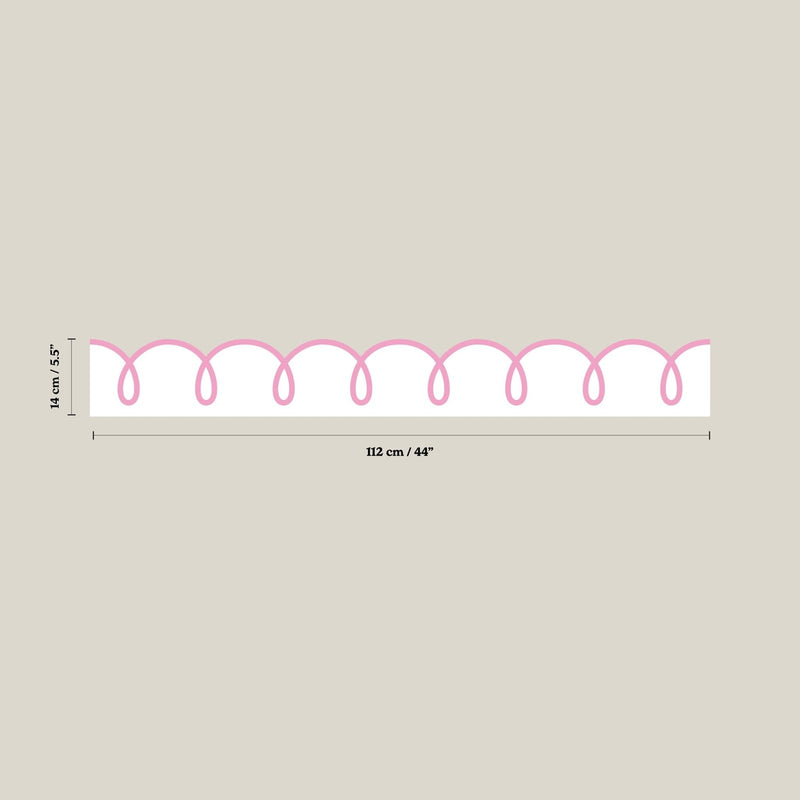 Squiggle Wallpaper Border - Peel & Stick Wallpapers by Made of Sundays