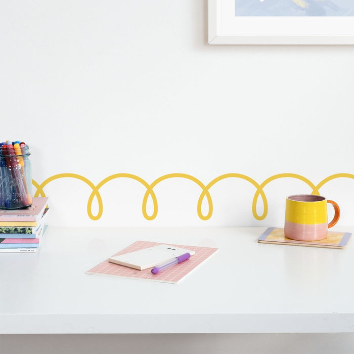 Squiggle Wallpaper Border - Peel & Stick Wallpapers by Made of Sundays