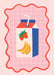 Strawberry Banana Milk, Poster - Posters by Made of Sundays