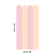 Striped Scallop Wallpaper - Peel & Stick Wallpapers by Made of Sundays