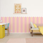Striped Scallop Wallpaper - Peel & Stick Wallpapers by Made of Sundays