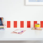 Striped Wallpaper Border - Peel & Stick Wallpapers by Made of Sundays