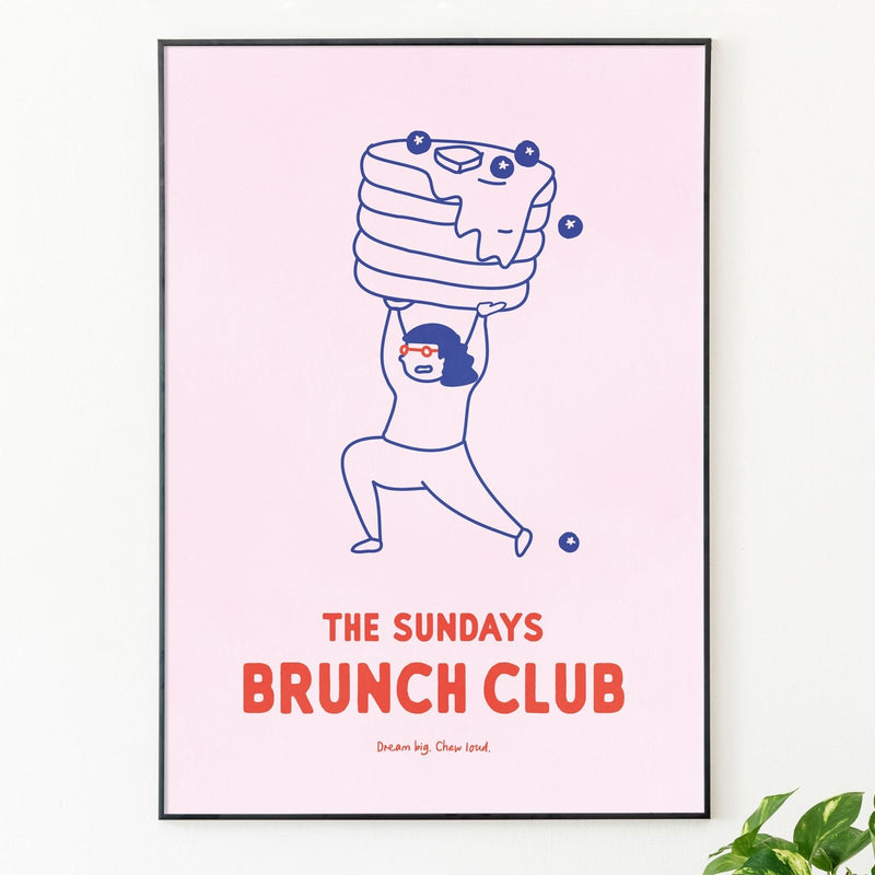 The Sundays Brunch Club, Poster - Posters by Made of Sundays