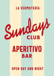 The Sundays Vermut Club, Poster - Posters by Made of Sundays