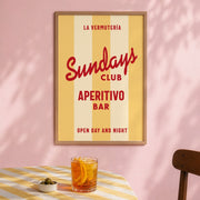 The Sundays Vermut Club, Poster - Posters by Made of Sundays