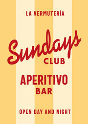 The Sundays Vermut Club, Poster - Posters by Made of Sundays