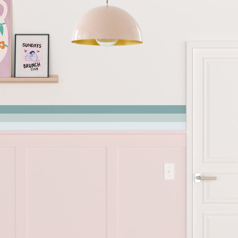 Triple Stripe Wallpaper Border - Peel & Stick Wallpapers by Made of Sundays