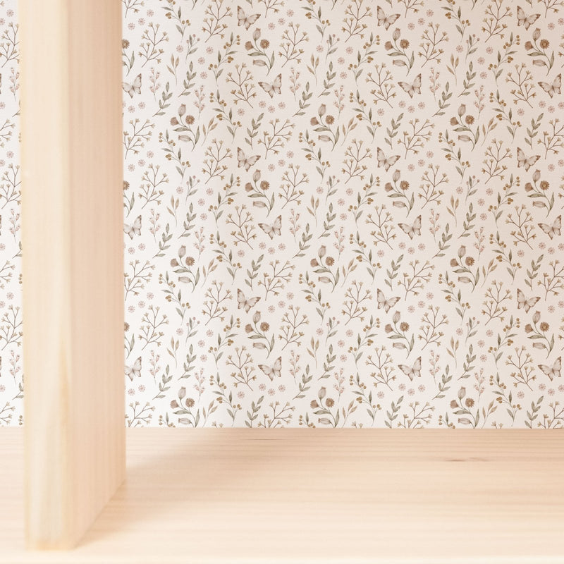 Autumn Butterflies Dollhouse Wallpaper - Dollhouse Wallpapers by Made of Sundays