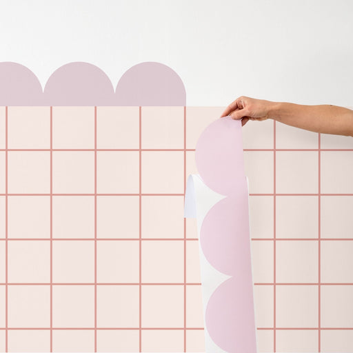 Bespoke Grid Wallpaper - Peel & Stick Wallpapers by Made of Sundays