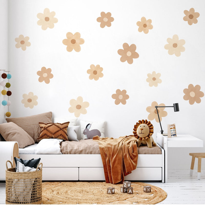 Big Boho Daisy flowers Wall Stickers - Made of Sundays
