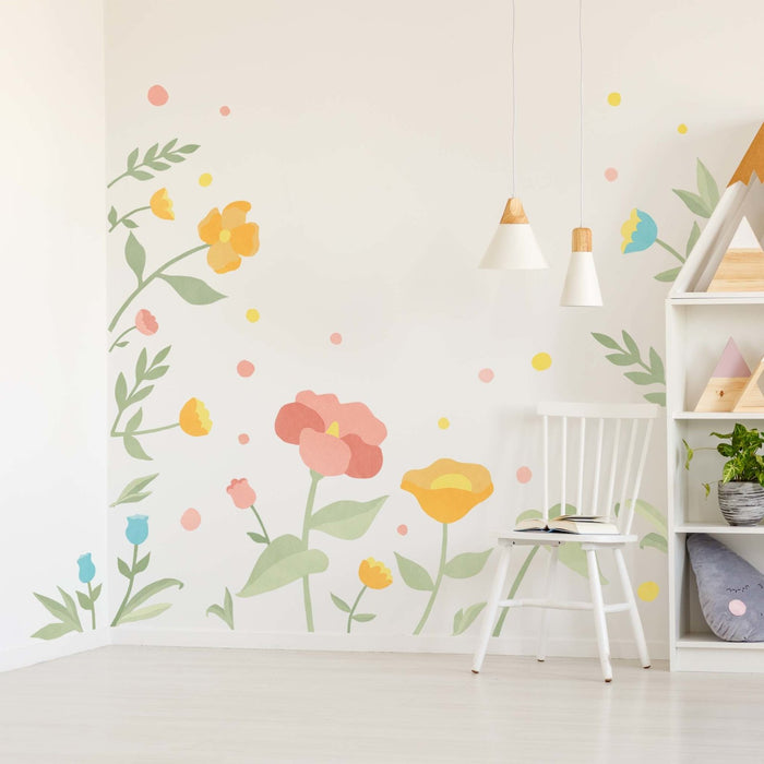 Big Floral Mural Wall Stickers - Made of Sundays