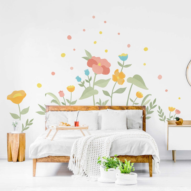 Big Floral Mural Wall Stickers - Made of Sundays