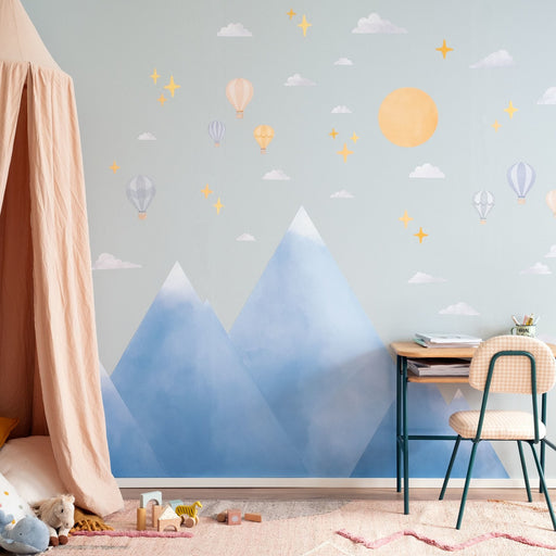Stickers muraux enfants - Décoration chambre bébé - Autocollant Sticker mural géant enfant montagnes scandinaves CHOUKA - 60x90cm Stickers muraux enfants - Décoration chambre bébé - Autocollant Sticker mural géant enfant montagnes scandinaves CHOUKA - 60x90cm