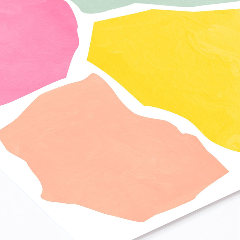 Big Terrazzo Wall Stickers, Colourful - Made of Sundays