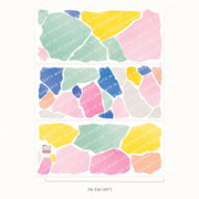 Big Terrazzo Wall Stickers, Colourful - Made of Sundays