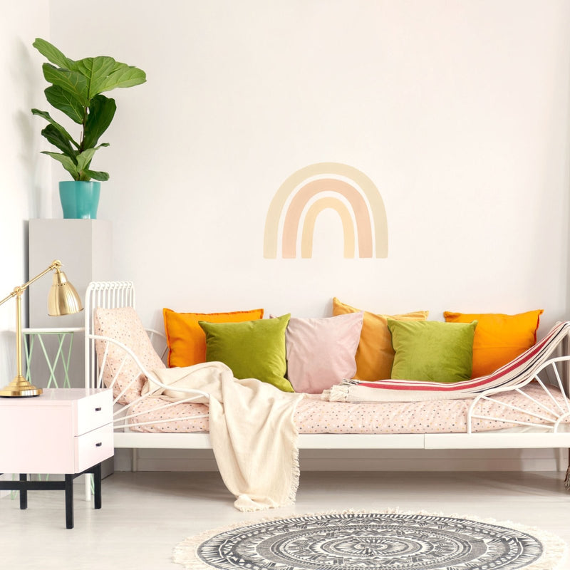 Big Watercolour Rainbow wall sticker, Boho - Made of Sundays