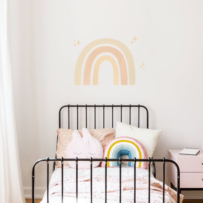 Big Watercolour Rainbow wall sticker, Boho - Made of Sundays