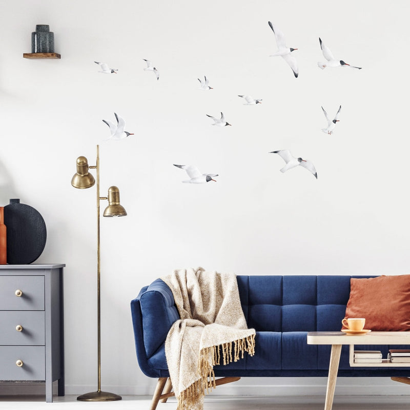 Black-Headed Seagulls Bird Wall Stickers - Made of Sundays