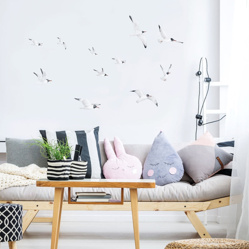 Black-Headed Seagulls Bird Wall Stickers - Made of Sundays