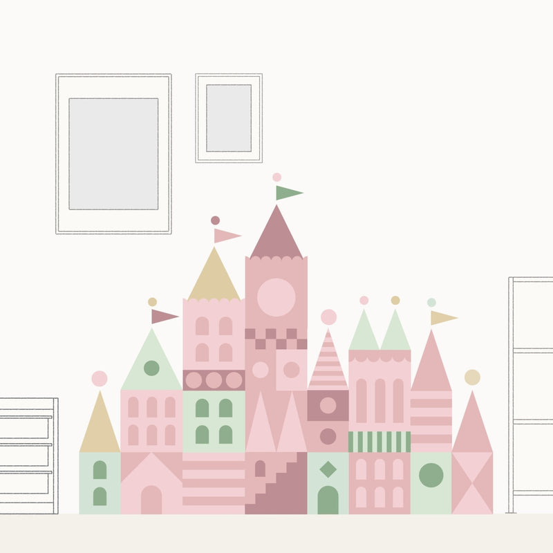 Block Castle Wall Stickers - Made of Sundays