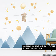 Blue Mountain Wall Stickers - Made of Sundays