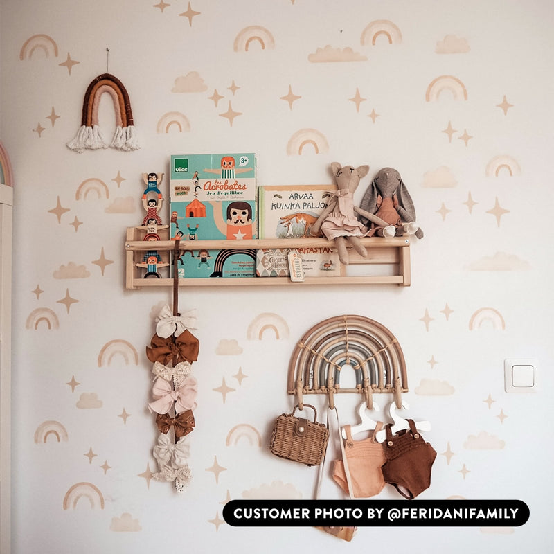 Boho Chic Rainbows Wall Stickers Theme Pack - Made of Sundays