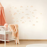 Boho Chic Rainbows Wall Stickers Theme Pack - Made of Sundays