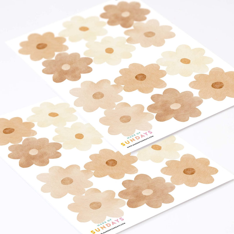 Boho Daisy flowers Wall Stickers - Made of Sundays
