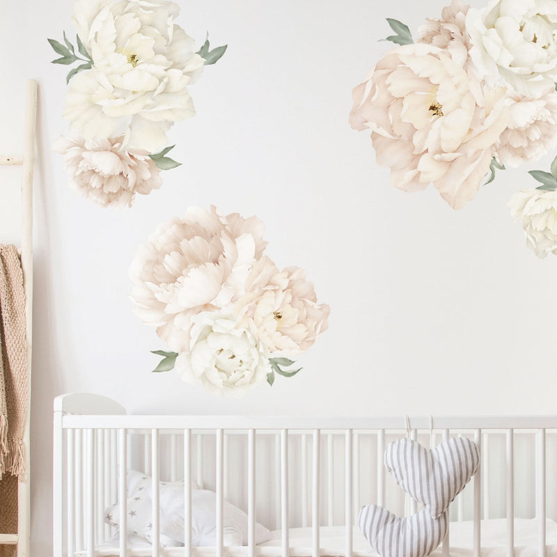 Boho Peony Floral Wall Stickers - Made of Sundays